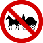 segnale irlandese vietato il transito a trazione animale