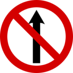 segnale irlandese vietato procedere dritto