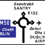 Segnale irlandese di rotatoria pluridirezionale