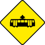segnale irlandese attraversamento tram