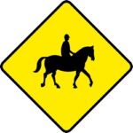 segnale irlandese cavalli accompagnati