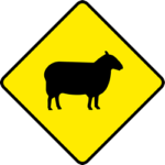 segnale irlandese presenza di pecore
