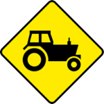 segnale irlandese veicoli agricoli in lento movimento