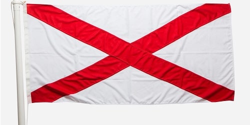 croce di san patrizio e bandiera irlanda del nord