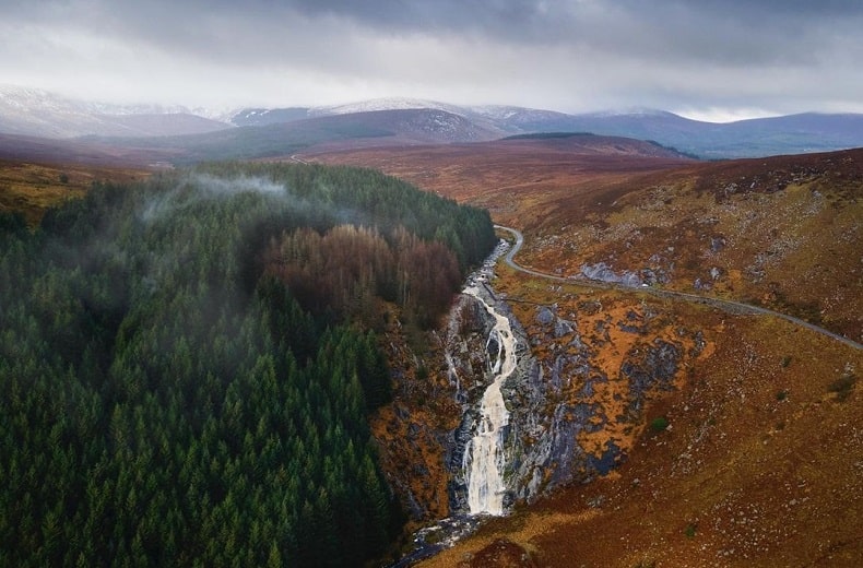 Cascate di Glenmacnass a Wicklow