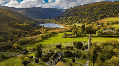 glendalough vicino a dublino in irlanda