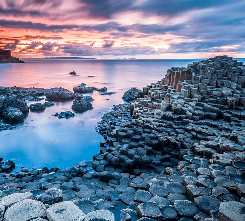 foto della giant's causeway in irlanda del nord