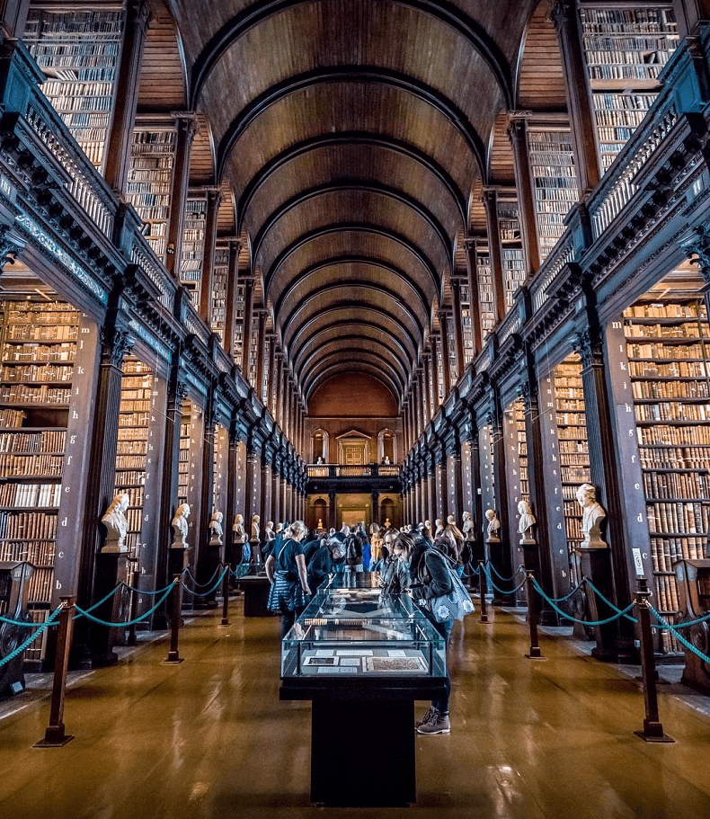 foto della long room al trinity college