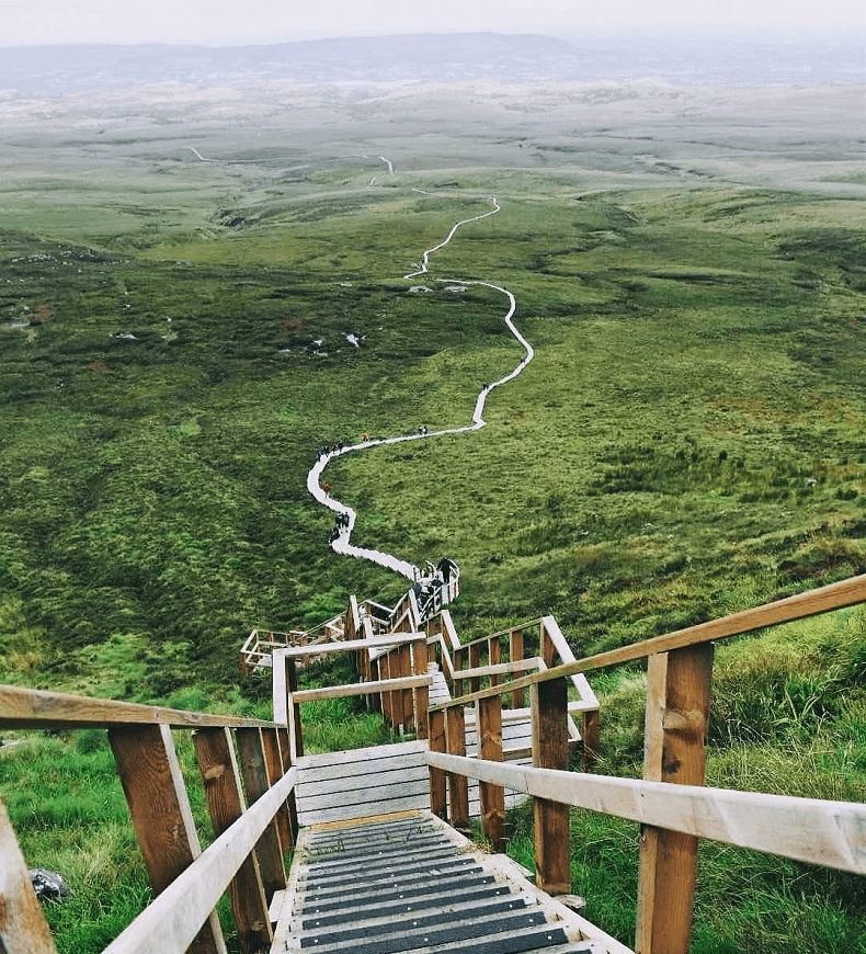 irlanda, foto di cuilcagh boardwalk