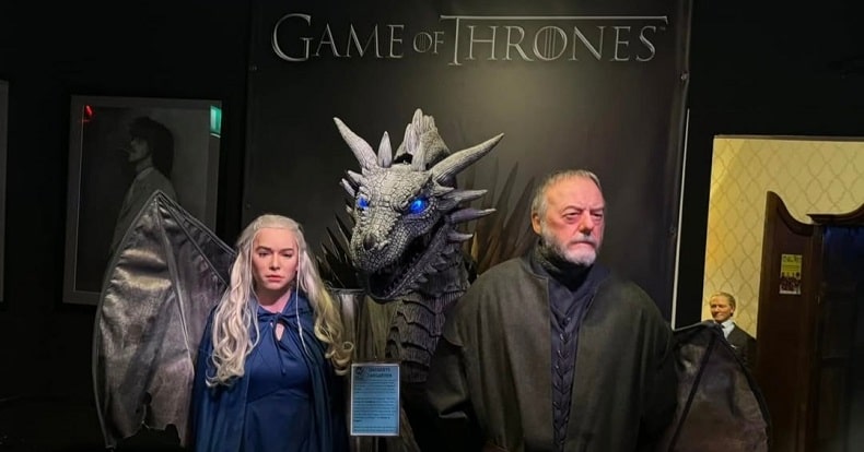 Statue di cera dei personaggi di Game of Thrones esposte al Museo delle Cere di Dublino