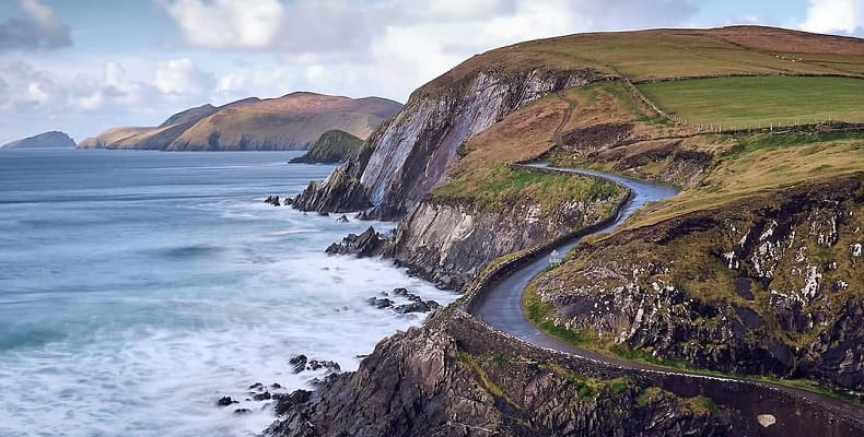 Slea Head Drive panoramica sulla Penisola di Dingle in Irlanda